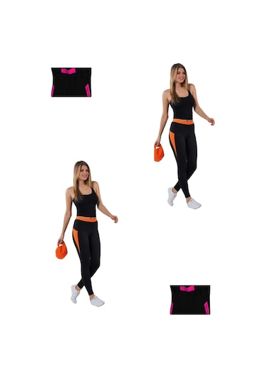 Besttrend Kadın Sporcu Tayt (359) Siyah