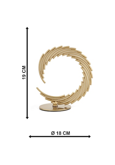 Begüsa Bakü Metal Aksesuar Biblo 18 Cm Eskitme