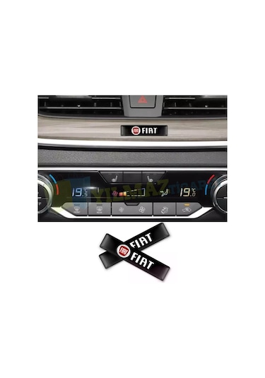 Fiat Logo Arma Yan Ayna Vites Torpido Konsol Damla Sticker