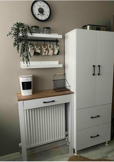 Kahve Köşesi Takımı - Ceviz 70 X 30 X 92