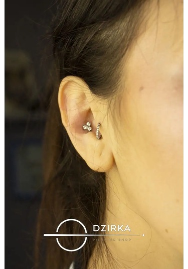 Dzirka Taşınabilir Labret Küpe Kulaştırma Burun Frenulum Piercingi Titanyum 144296049 Gri