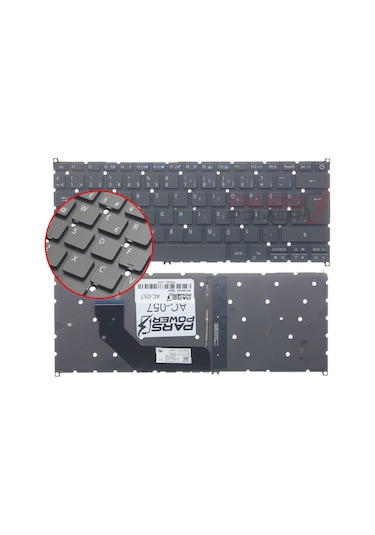 Acer Uyumlu Swift 3 Sf314-52-32Pc Klavye Siyah Tr Siyah