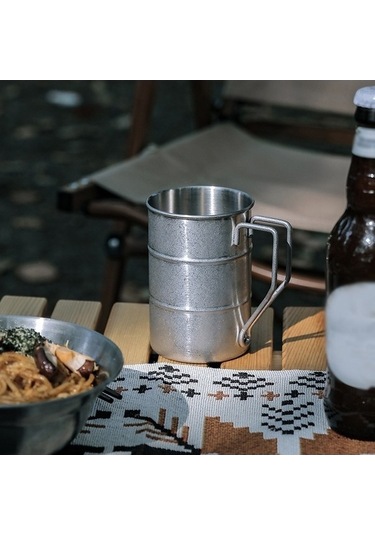 Bloomnest 304 Stainless Steel Camping Cup Set, Portable Hiking Travel Cup, Silver Paslanmaz Çelik Kamp Kupası Seti, Taşınabilir Dağcılık Yürüyüş Seyahat Kupa Gümüş Gümüş Gümüş