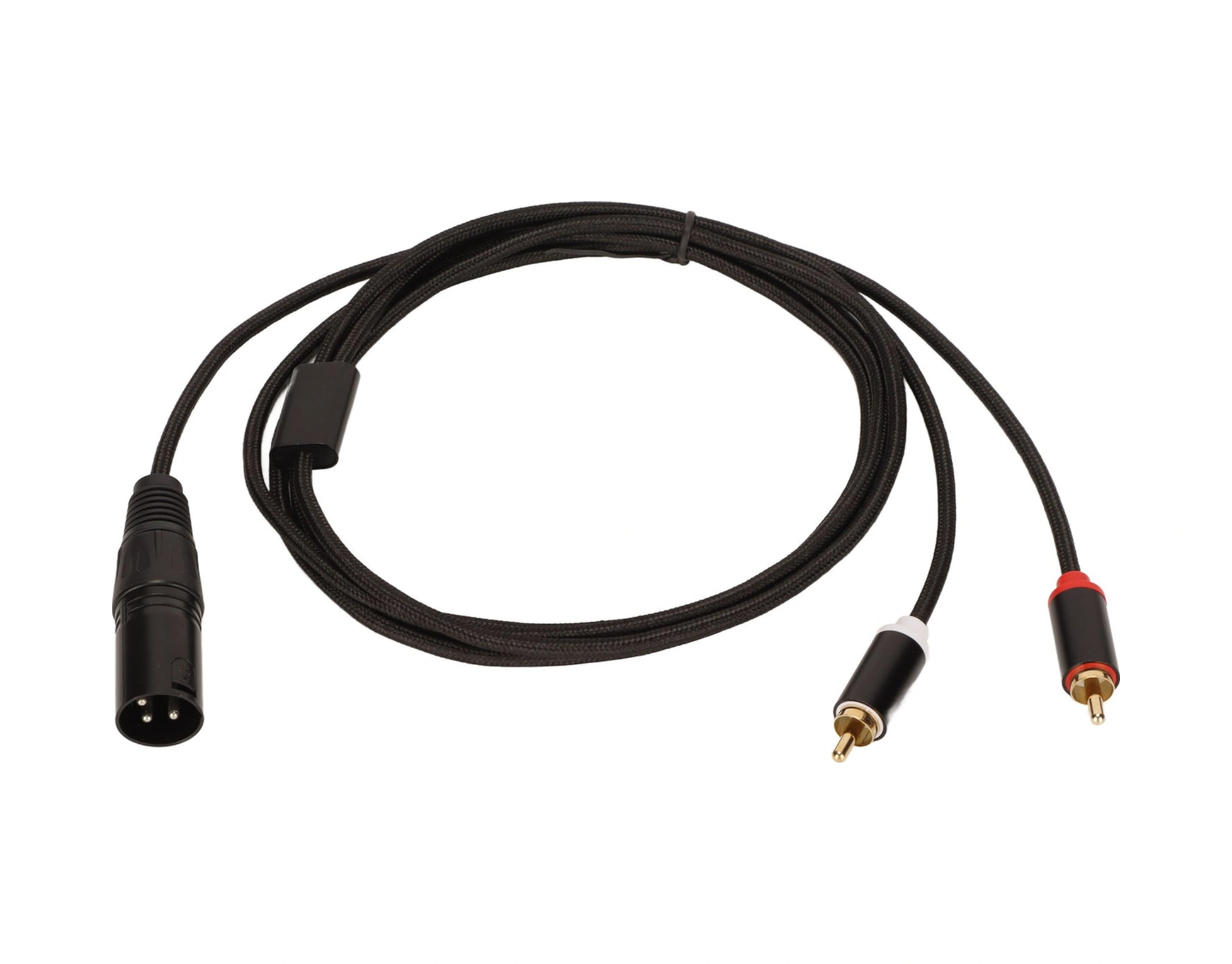 Shineyee Xlr Erkekden 2 Rca'ya Tek Yönlü Ses Bölücü Kablosu - 2m Ofc Konduktörlü, Engelleme Redüktörlü, Mikser/amp Uyumlu