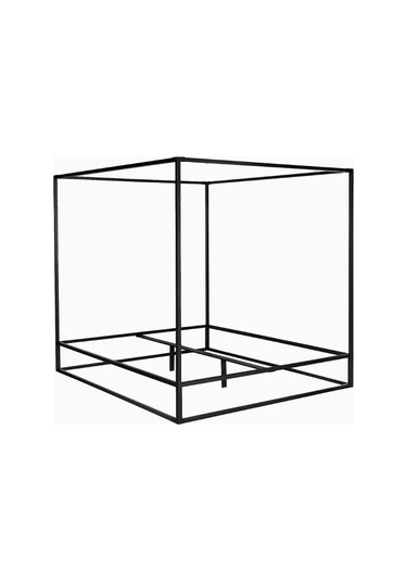 Lena Çift Kişilik Metal Karyola Siyah