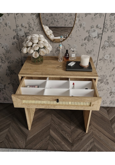 Alina Aynalı Lefkas Makyaj Masası