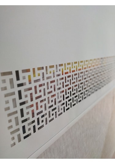 Ekru Lazer Kesim Modern Stor Güneşlik Perde