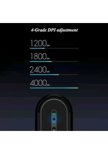 Xindoker Xiaomi Mi Portable 2 Kablosuz Mouse: Bt 4.2/2.4g Çift Mod, 4000dpı, Alüminyum Gövde, Windows/mac/android Uyumlu Ofis/ev Kullanıma