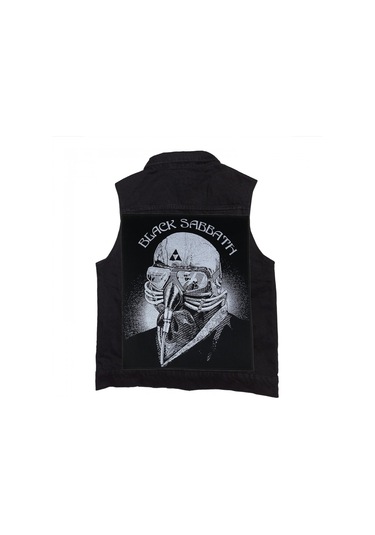 Black Sabbath Siyah Kot Yelek Siyah