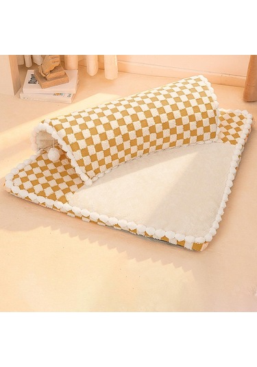 Suntek 2'den 1 Kedi Yatak Oyun Tüneli Kapalı Kahverengi-s