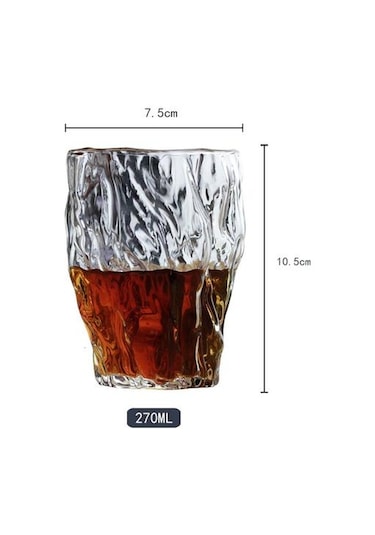 1 Adet Japon Düzensiz Çekiç Sanat Viski Tumbler Cam Eski Moda Yapıt El Yapımı Viski Kupa Chivas Kupası Şarap Camları Verre A Vin Eski Moda Cam Açık Gri