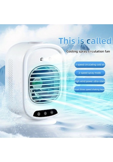 Motion003 Beşik Baş Sallamama Taşınabilir Akıllı Mini Klima Fanı Usb Şarjlı Sessiz Çalışma Ev Ofis Seyahat Balıkçılık