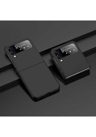 Soulader Samsung Galaxy Uyumlu Z Flip 4 Kılıf - Şık Ve Koruyucu Pc Malzeme Telefon Kapağı, Büyük Delik Tasarımı İle Rahat Kullanım