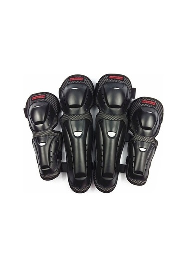 Shenzhen Xin Xin 4 Adet/sn Motosiklet Diz Ve Dirsek Koruyucu Pedler Motokros Pateni Diz Koruyucuları Sürme Koruyucu Dişliler Pedleri Koruma Siyah