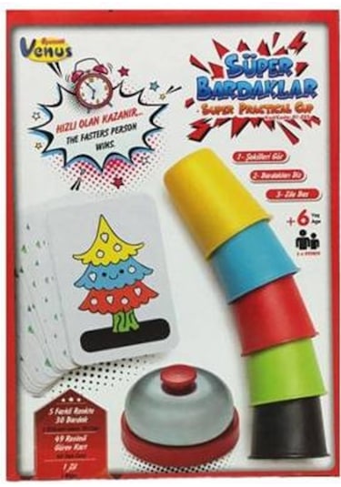 Süper Bardaklar Hızlı Neşeli Pratik Bardaklar Akıl Zeka Mantık Oy.