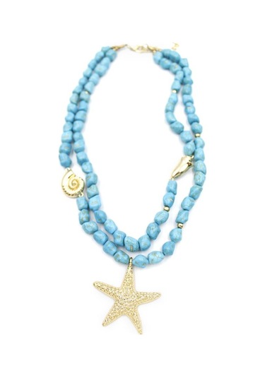 Turkuaz Doğal Taşlı Kolye - Turkuaz Turkuaz