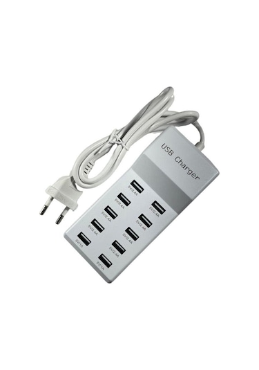 10 Port Çoklu Usb Şarj Devresi 1 Adet