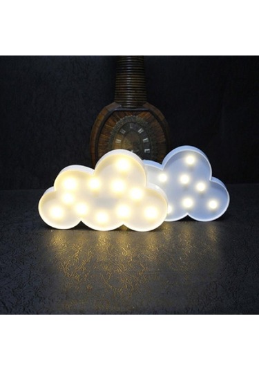 1 Adet Güzel Beyaz/mavi Bulut Led Gece Sıcak Lamba Çadırı Çocuk Odası Dekorasyonları İçin Güzel Hediyeler Mavi