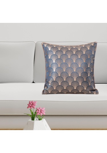 Suntek Modern Yastık Örtüsü 45 X Cm Yumuşak Kılıfı Mavi Mavi