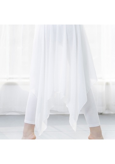 Reedark Nefes Alabilen Ve Nem Emici 2'li Kombinasyonlu Kadın Dans Etek Pantolon - Yoga Ve Performans İçin İdeal Beyaz