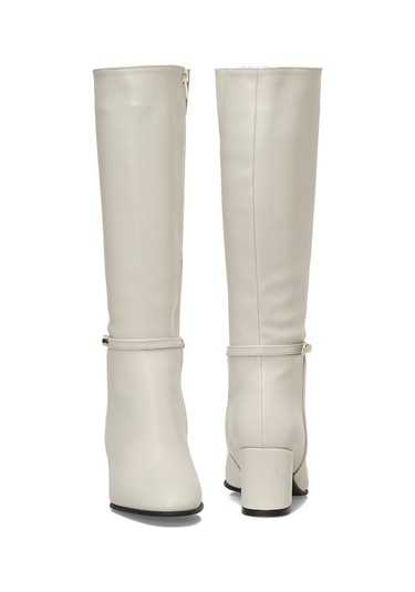 Butigo 25k-7049 5pr Bej Kadın Topuklu Çizme 000000000102054698 Bej