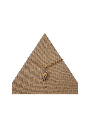 Ay Işığında Huzur Bronz Çini Taşlı Çelik Zincir Kolye Rose Gold