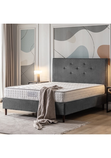 Us.Sleepıng Us. Sleepıng Full Ortopedik Grey Yaylı Yatak