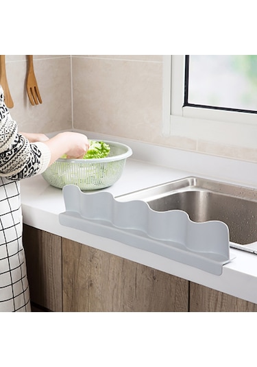 Su Sıçrama Koruması Bölme Tahtası Enayi Lavabo Lavabo Tahtası Mutfak Aletleri - Gri