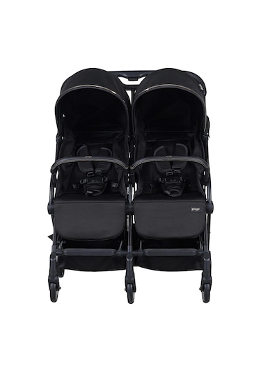 Prego 2236 London İkiz Bebek Arabası - Siyah