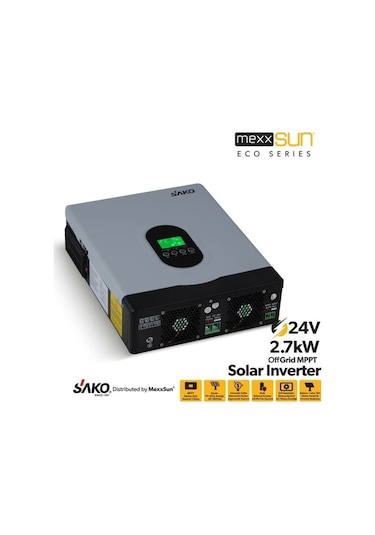 Sako E-sun 24 Volt 2.7 Kw Tam Sinüs Mppt Akıllı İnverter 450 Vdc