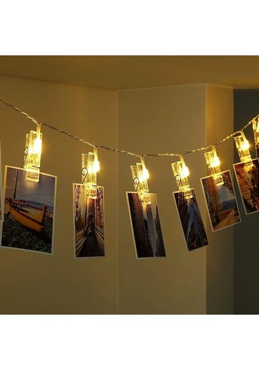 Vıp 2 Metre Pilli Mandal Led Işık Dekoratif Romantik Mandal Işık Gün Işığı Led Işık Pilli Led Işık Gün Işığı