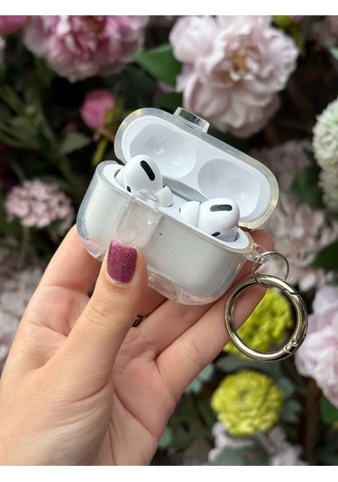 Yummy Case Airpods Uyumlu Pro/pro2 Kablosuz Kulaklıklar İçin Simli Kılıf 459540722 Beyaz