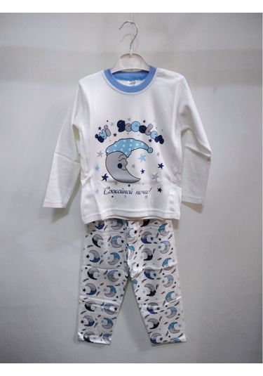 Erkek Cocuk Pijama Alt Üst Takım Mavi