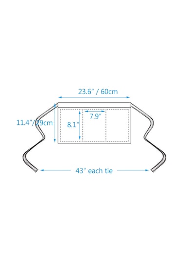 3 Cepli Bel Önlüğü - Siyah Garson Garson Kısa Apr Siyah,3 Paket Diğer