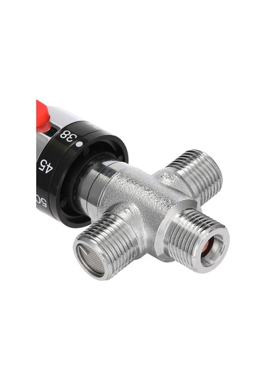 Mufunye Ev Sarı Su Cihazı İçin Sıcaklık Kontrol Valfi - Isı Sabitleyici, 20-50 C Aralığında Su Sıcaklığını Regüle Eden Termostatlı Kran