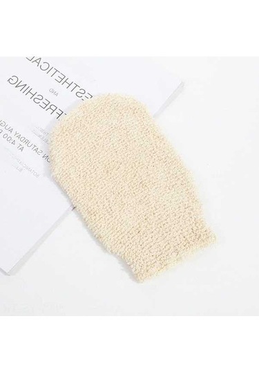 Fortunelane İki Yönlü Aşınma Kumaş Eldiven - Kırmızı, 22x11cm Banyo Eldiveni Diğer