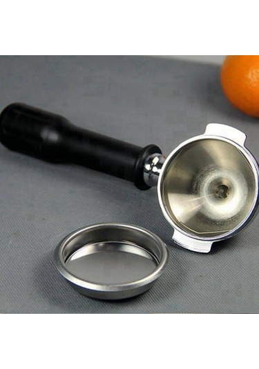 Metabagua 4 Adet 51mm Kahve Filtresi Yedek Filtre Sepeti Kahve Için Dipsiz Portafilter Espresso Makinesi Parçası M2dcu0 Gümüş