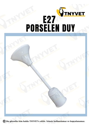 Tnyvet Isıtıcı Lamba 250 Watt + E27 Seramik Duy+2m Fişli Kablo Av