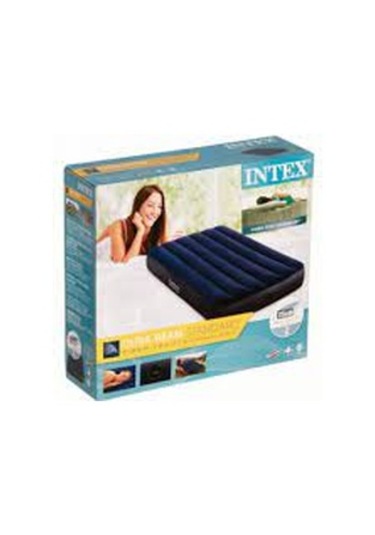Intex 64757 Dura Beam Tek Kişilik Şişme Yatak Lacivert