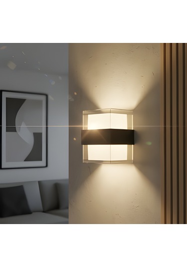 Kendal Kda734 Dekoratif Led Aplik 10w 900 Lümen Abs - Gün Işığı Siyah