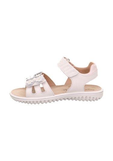Superfit Sparkle Kız Çocuk Sandalet Çiçekli - Açık Krem 009019-1000