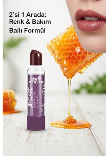 Cire Aseptin Dark Honey Renkli Dudak Bakım Kremi 4,5 Gr