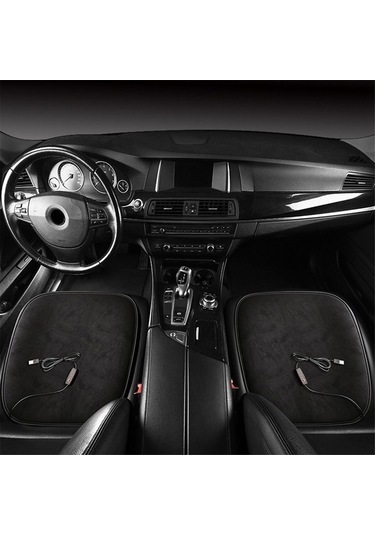 Agoodshop Isıtmalı Araba Koltuğu Kapağı Isıtma Elektrikli Araba Koltuk Minderi Sıcak Sıcak Tutmak Kış