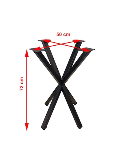 Bin1Fırsatt Metal Masa Ayağı Cafe Restoran Bahçe Balkon Mutfak Masası Ayağı