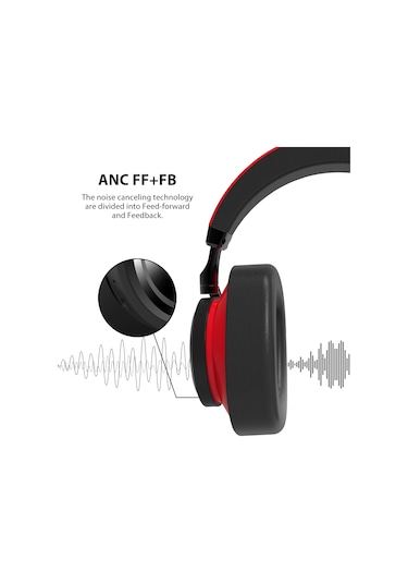 Bluedio T6 Bluetooth 4.2 ANC Kulak Üstü Kulaklık