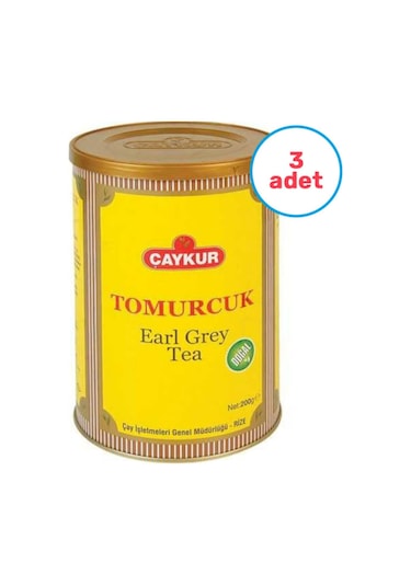 Çaykur Earl Grey Tomurcuk Dökme Çay Teneke 3 x 200 G