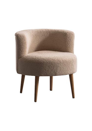 Panda Çay Seti Berjer Ve Puf Takımı Salon, Balkon, Ofis 2 Li Takım Vizon Vizon