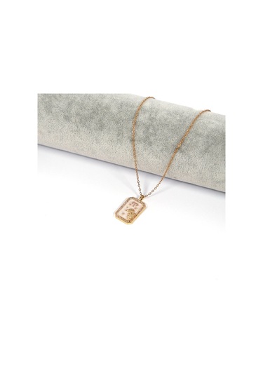 Çelik Kolye Koç Burcu Kolyesi - K-117 Altın