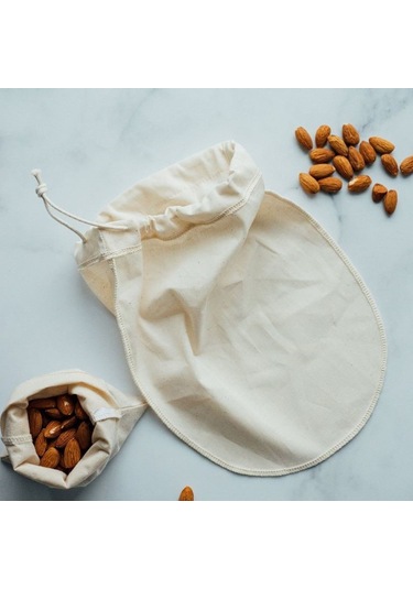 Bitkisel Süt Torbası Yoğurt Süzme Kesesi Yıkanabilir Keten