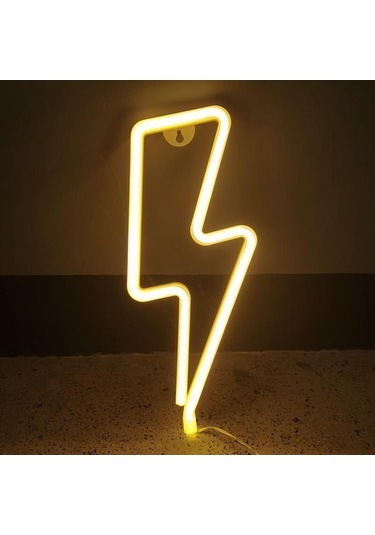 Soulader Usb İle Çalışan Neon Işık Tabela Dekorasyon Ürünleri Beyaz